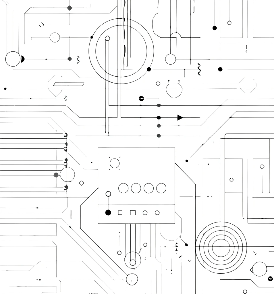 Abstract neon light patterns